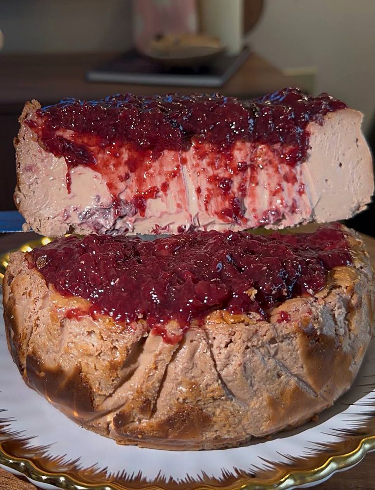 XOXO Pastry Chocolate Cherry Baby Basque Cheesecake